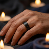 VIGIL Ring by CLARIA — close-up on woman's finger